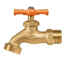 100817 LLAVE P/MANGUERA, DE LATÓN, 140G, 1/2', GRANEL, TRUPER