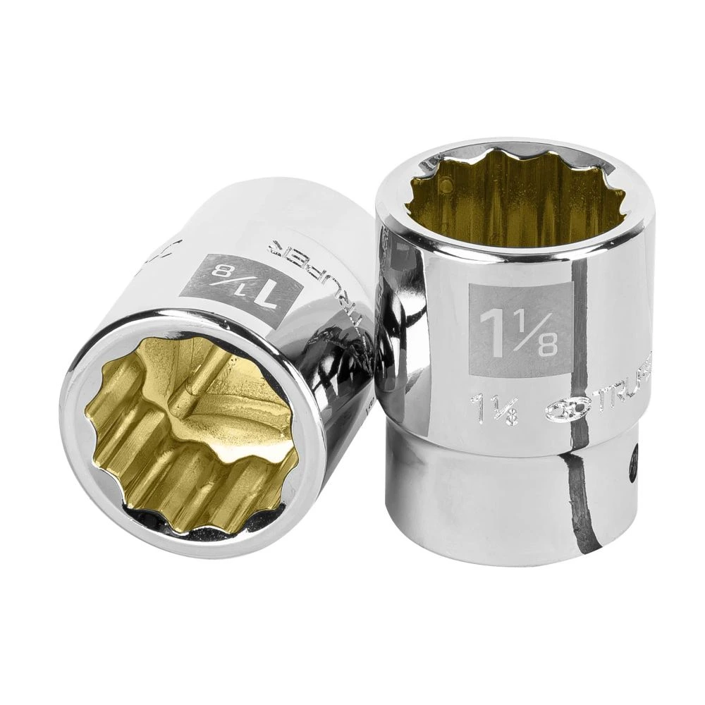 [D-3436] 13856 DADO DE 1-1/8', 12 PUNTAS, CUADRO 3/4', TRUPER