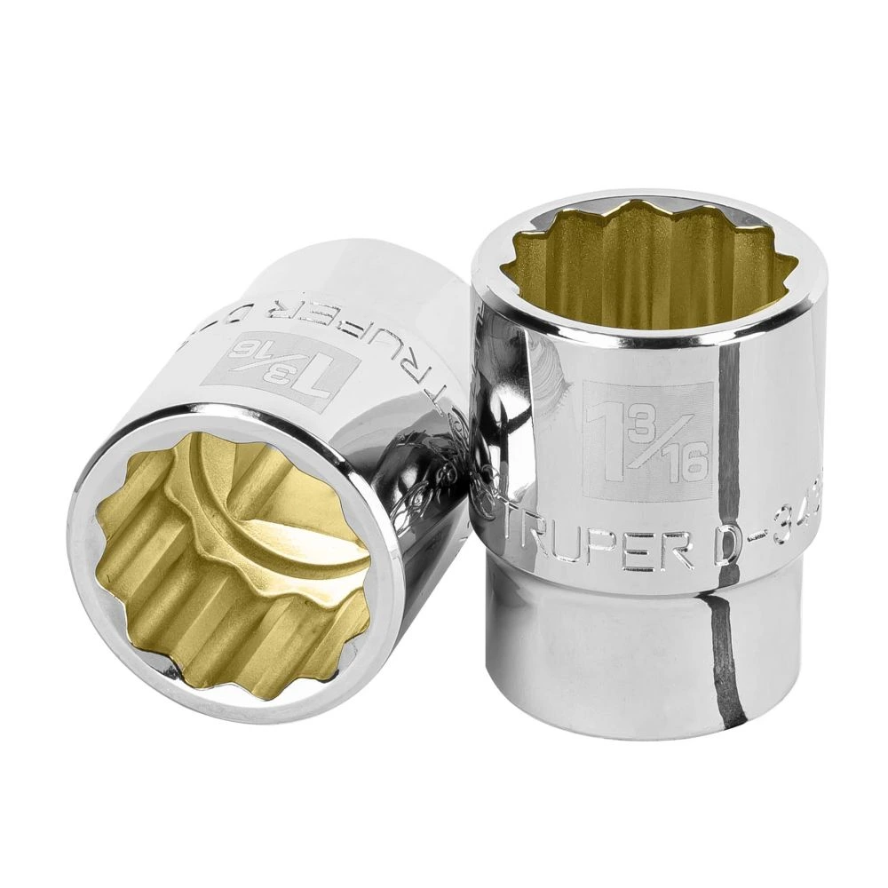 [D-3438] 13857 DADO DE 1-3/16', 12 PUNTAS, CUADRO 3/4', TRUPER