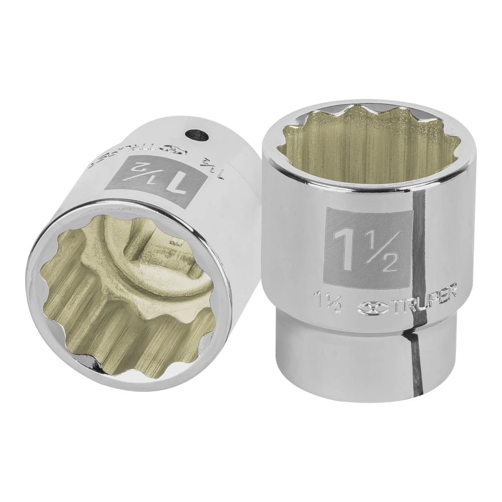 [D-3448] 13862 DADO DE 1-1/2', 12 PUNTAS, CUADRO 3/4', TRUPER