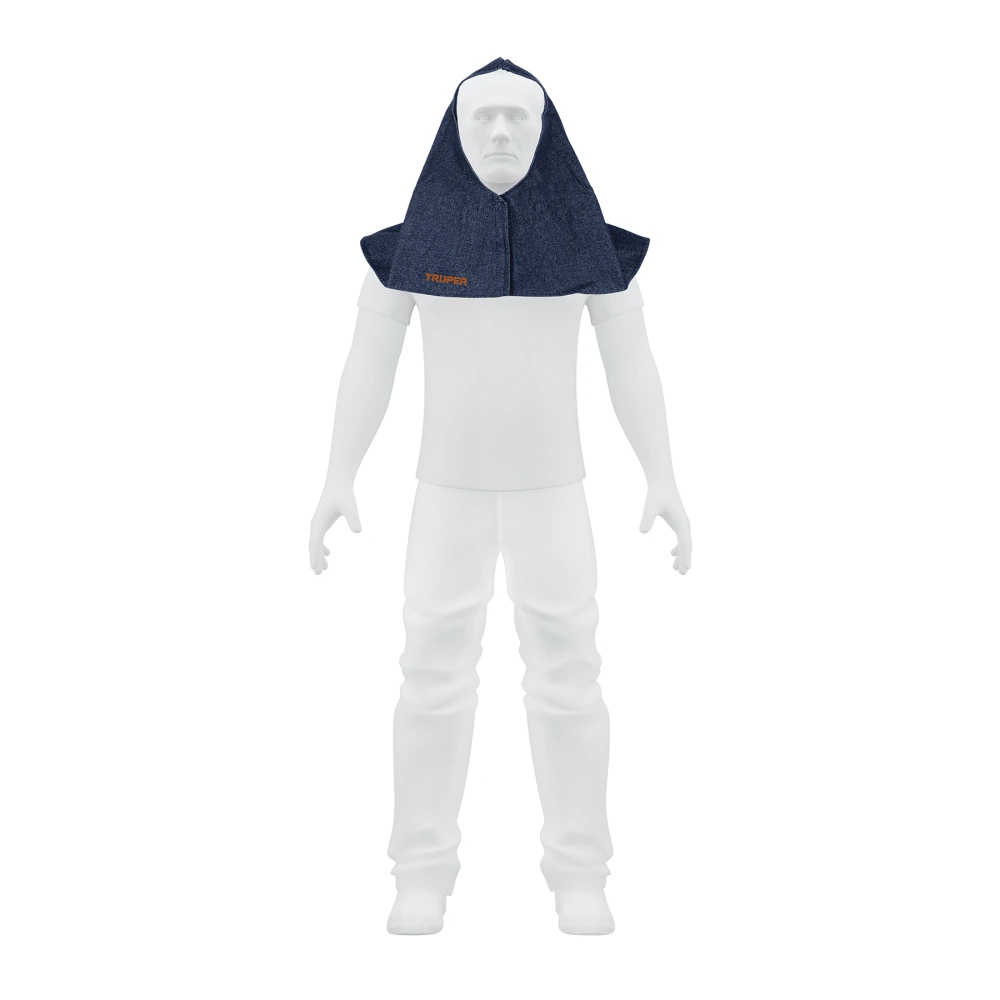 100827 PROTECCIÓN PARA SOLDAR, CAPUCHA DE MEZCLILLA, TRUPER