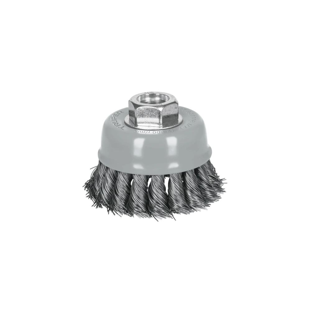 100851 CARDA COPA 3' ALAMBRE TRENZADO FINO, MULTI-ROSCA, TRUPER