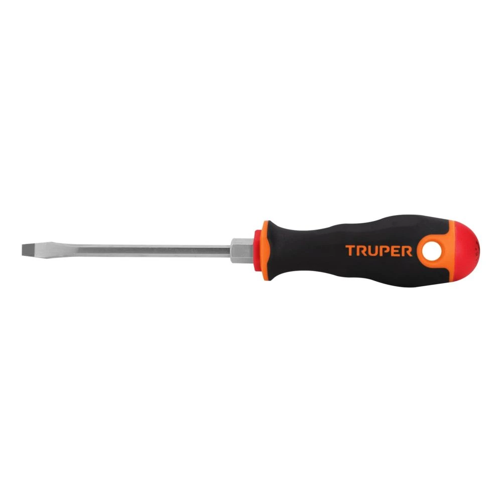 [DR-3/16X4B] 13992 DESARMADOR PLANO 3/16' X 4' MANGO COMFORT GRIP, TRUPER