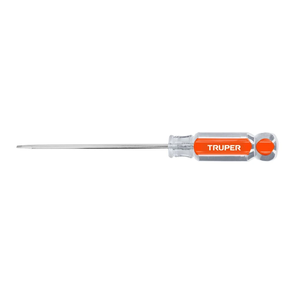 [DG-1/8X4] 14017 DESARMADOR CABINET 1/8' X 4' MANGO DE ACETATO, TRUPER