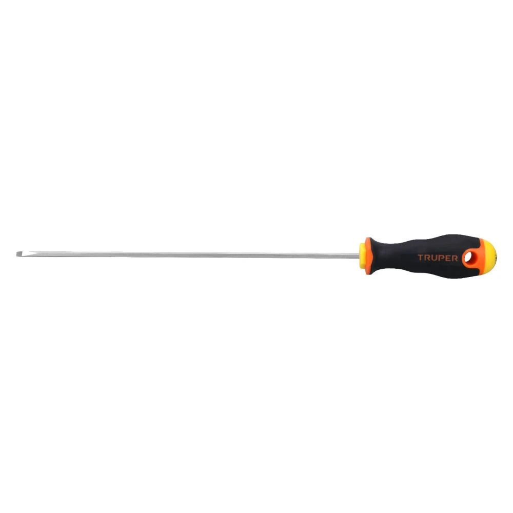[DG-1/8X8B] 14027 DESARMADOR CABINET 1/8' X 8' MANGO COMFORT GRIP, TRUPER
