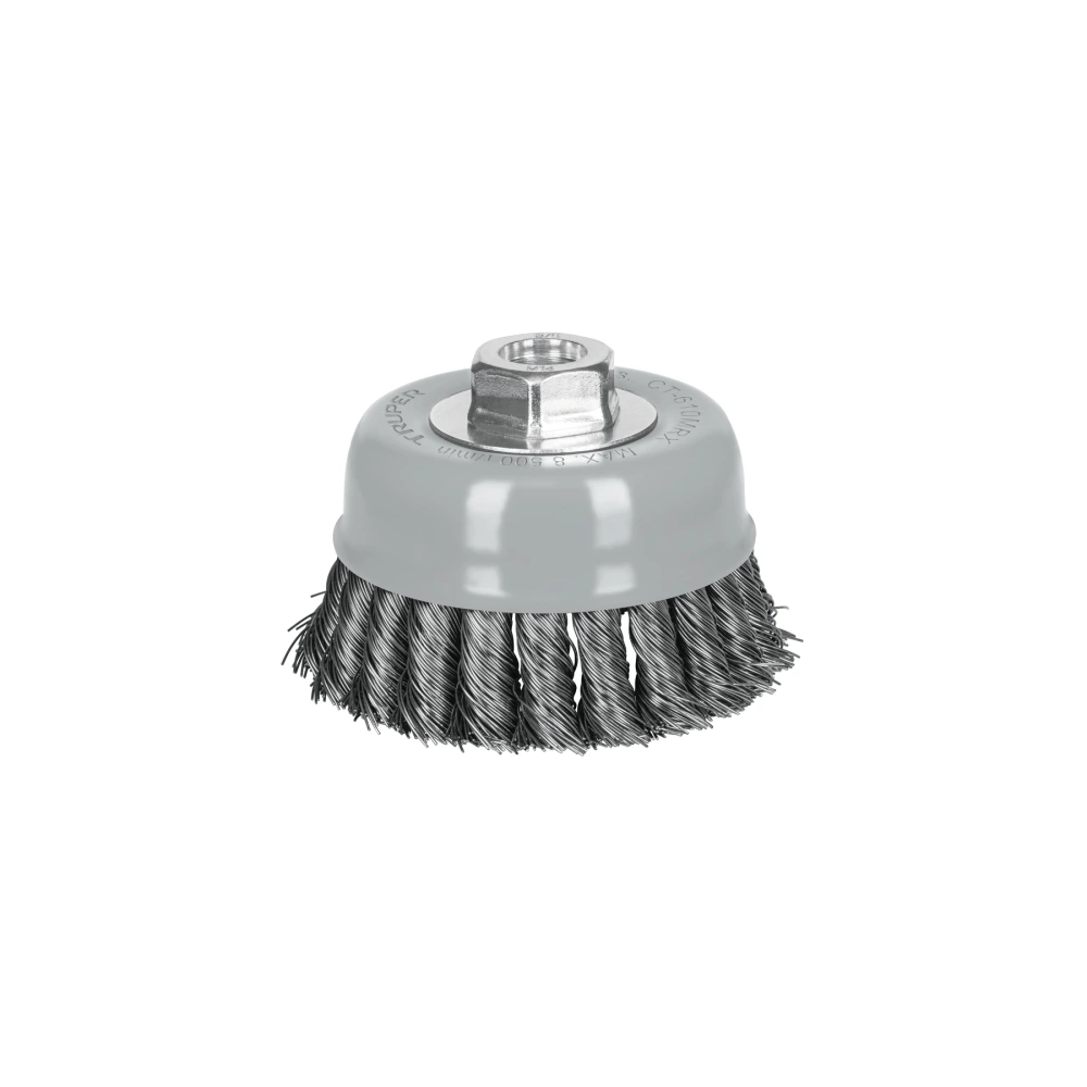 100855 CARDA COPA 4' ALAMBRE TRENZADO GRUESO, MULTI-ROSCA, TRUPER