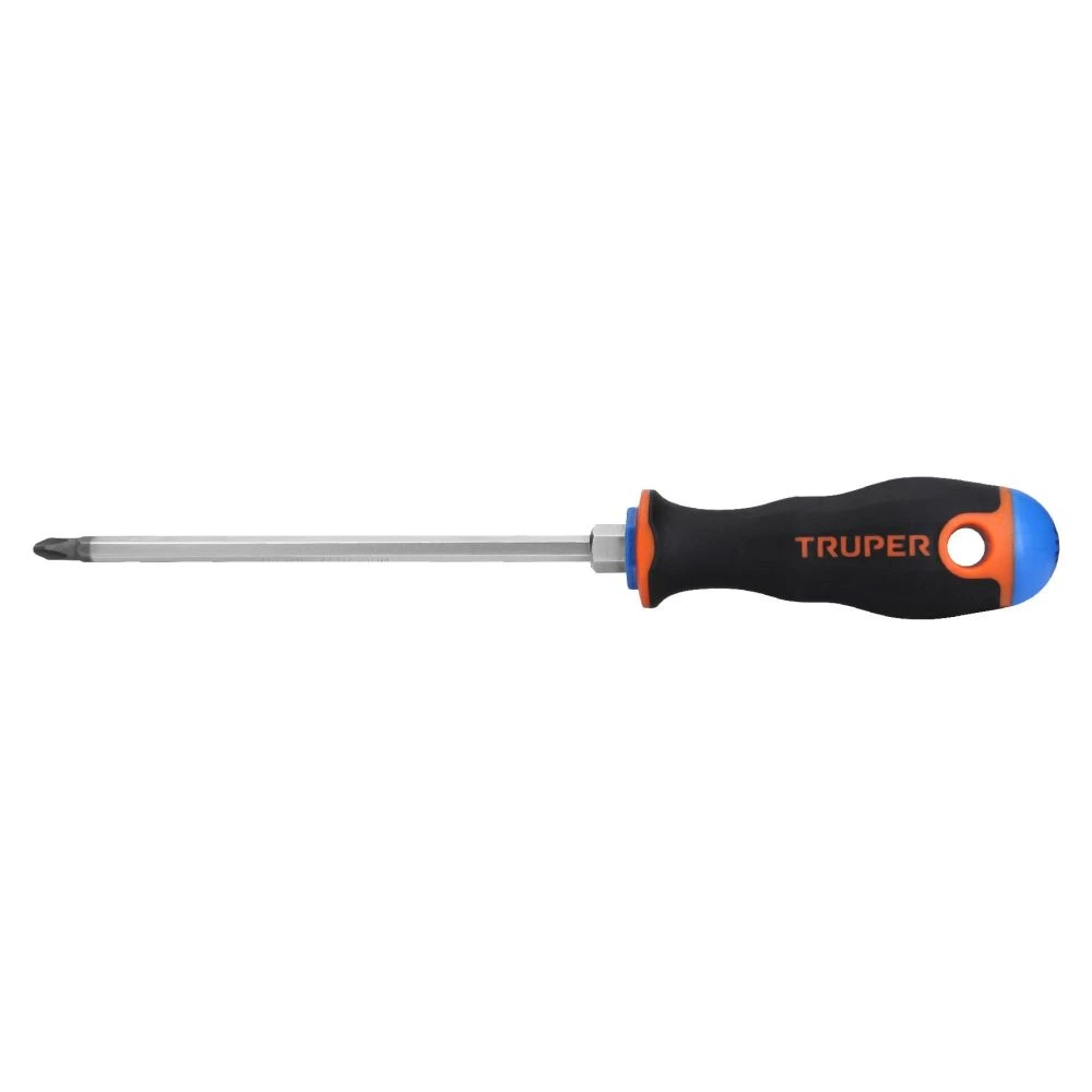 [DP-1/4X6B] 14079 DESARMADOR DE CRUZ 1/4' X 6' MANGO COMFORT GRIP, TRUPER