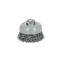 100857 CARDA COPA 3' ALAMBRE ONDULADO FINO, MULTI-ROSCA, TRUPER