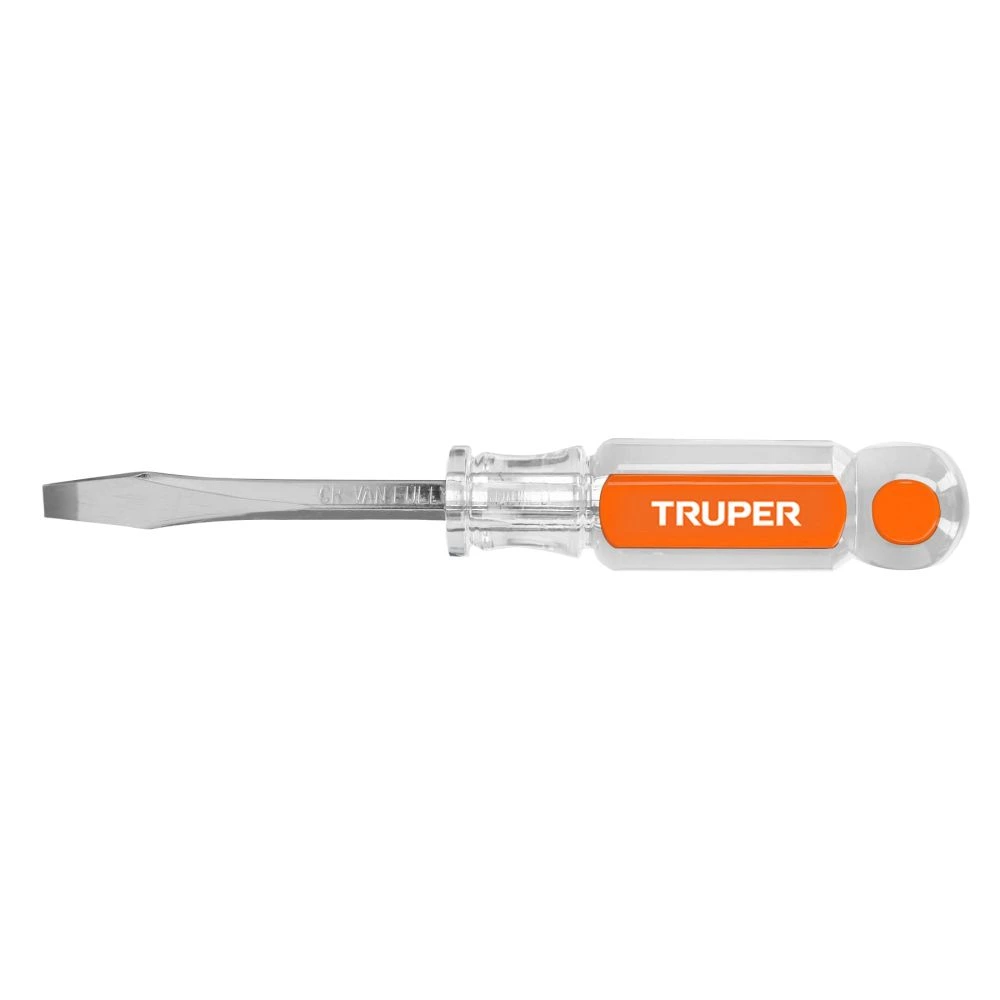 [DC-1/4X3] 14089 DESARMADOR PLANO 1/4 X 3' BARRA CUADRADA MANGO ACETATO