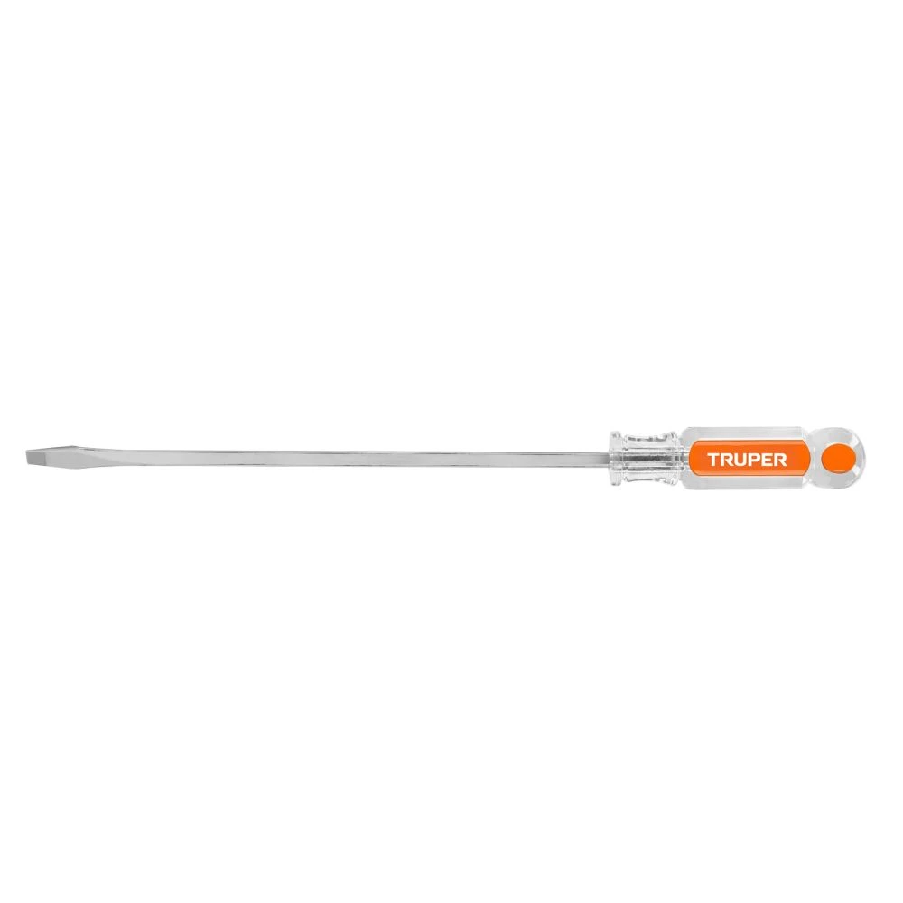 [DC-1/4X9] 14098 DESARMADOR PLANO 1/4 X 9' BARRA CUADRADA MANGO ACETATO