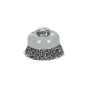 100858 CARDA COPA 4' ALAMBRE ONDULADO FINO, MULTI-ROSCA, TRUPER