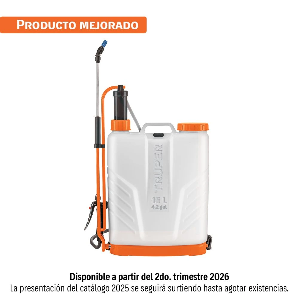 [FUM-16] 14192 FUMIGADOR DE 16 L MANUAL DE MOCHILA, TRUPER