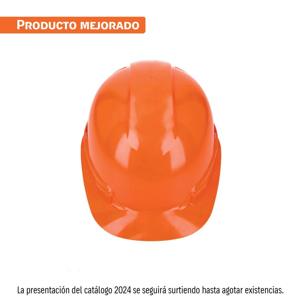 [CAS-N] 14292 CASCO DE SEGURIDAD, AJUSTE DE MATRACA, NARANJA, TRUPER