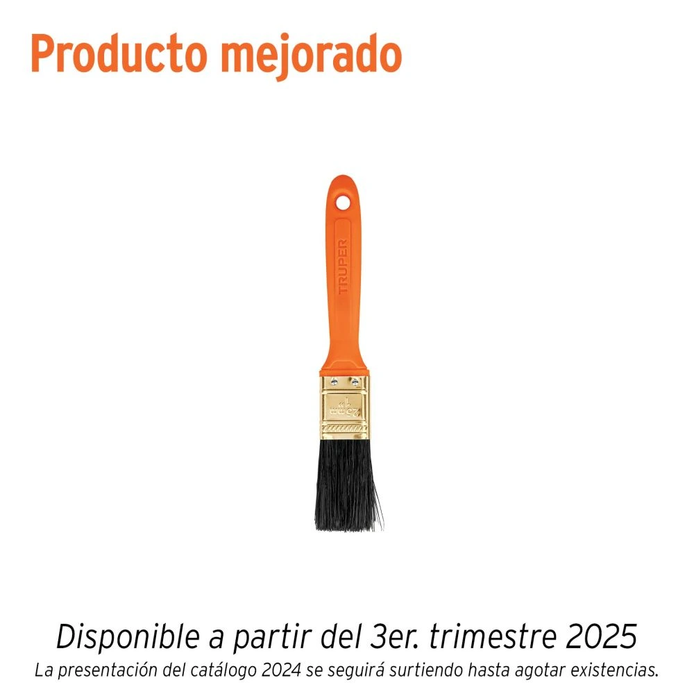 [BRT-1] 14481 BROCHA PROFESIONAL DE 1' CON MANGO DE PLÁSTICO, TRUPER