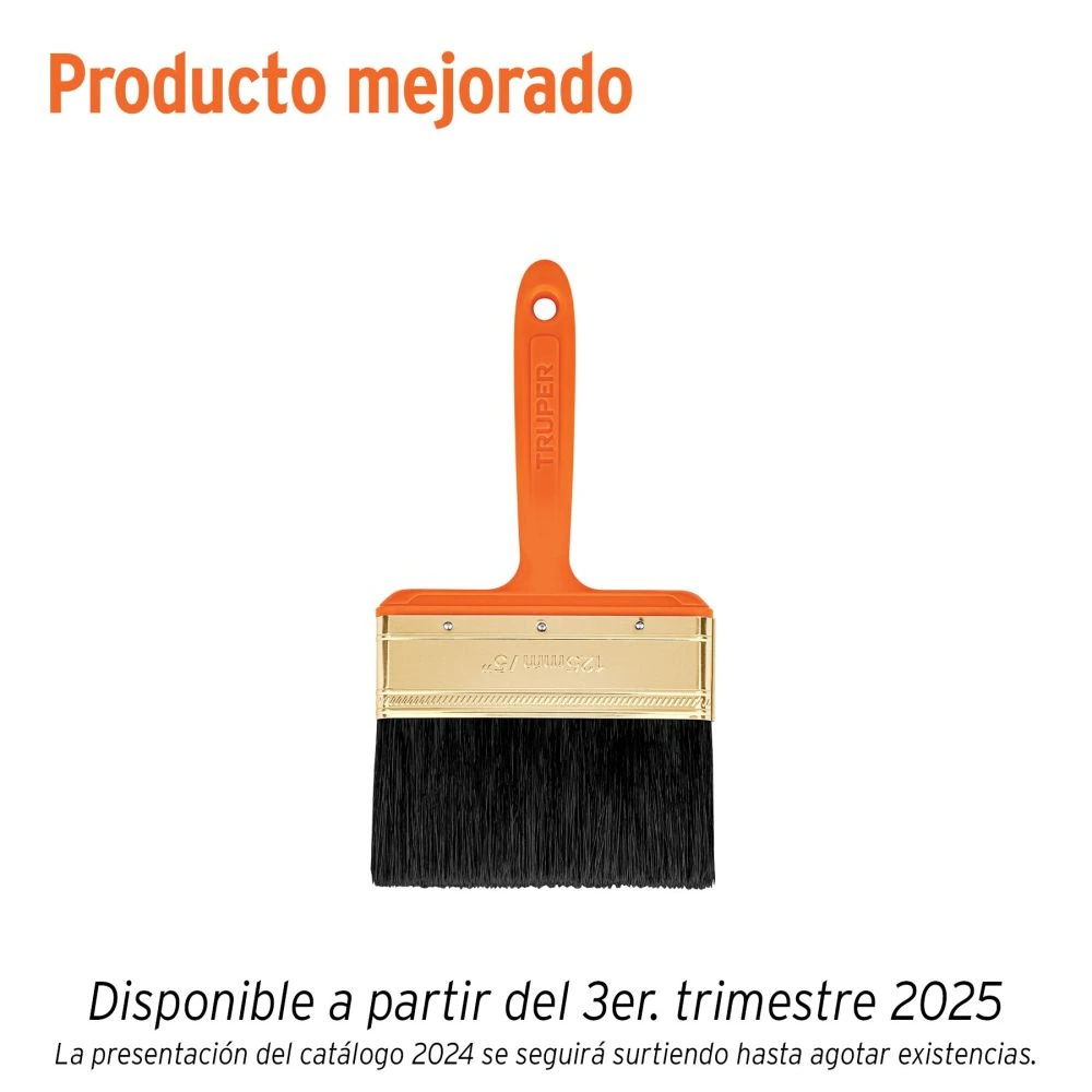 [BRT-5] 14487 BROCHA PROFESIONAL DE 5' CON MANGO DE PLÁSTICO, TRUPER