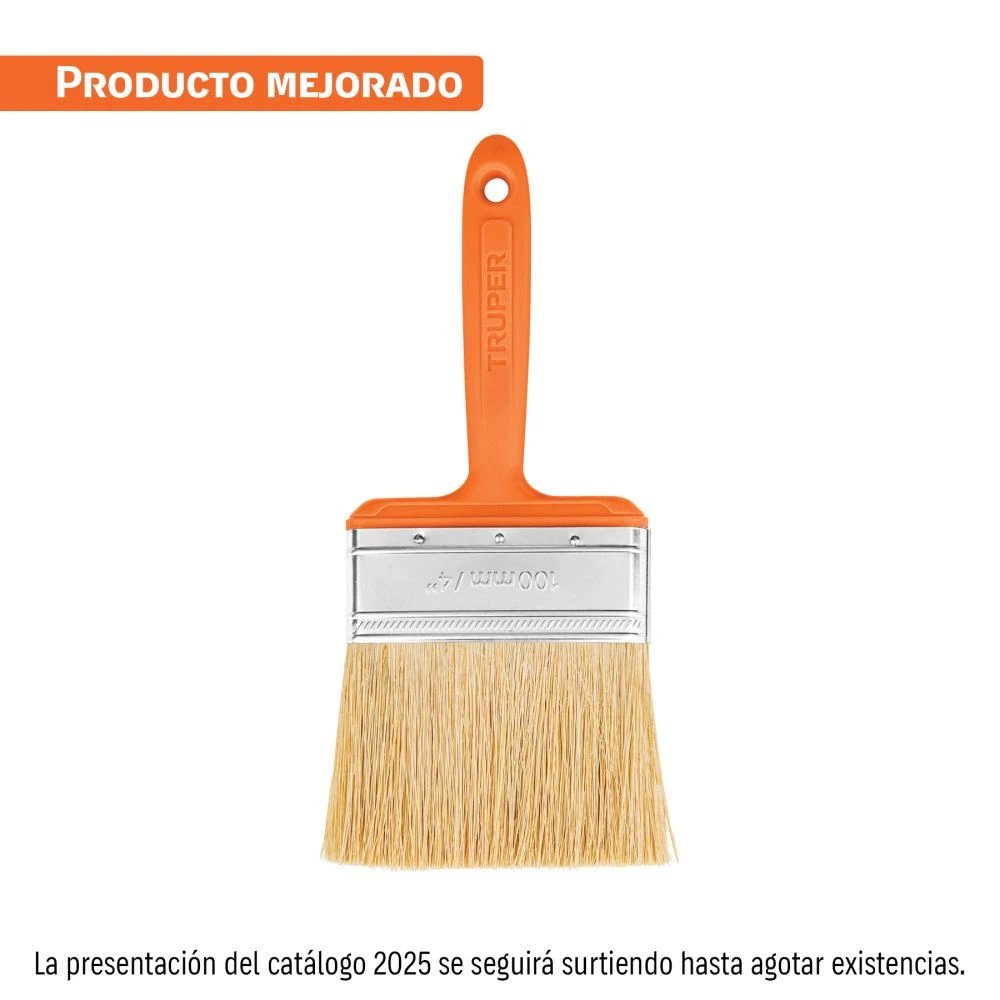 [BREN-4] 14492 BROCHA PARA ENCALAR E IMPERMEABILIZAR DE 4', MANGO PLÁSTICO