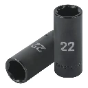 100921 DADO LARGO IMPACTO DE 22 MM, 6 PUNTAS, CUADRO 1/2', TRUPER