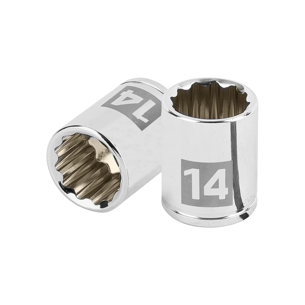 [D-1414-BM] 100953 DADO DE 14 MM, 12 PUNTAS, CUADRO 1/4', TRUPER