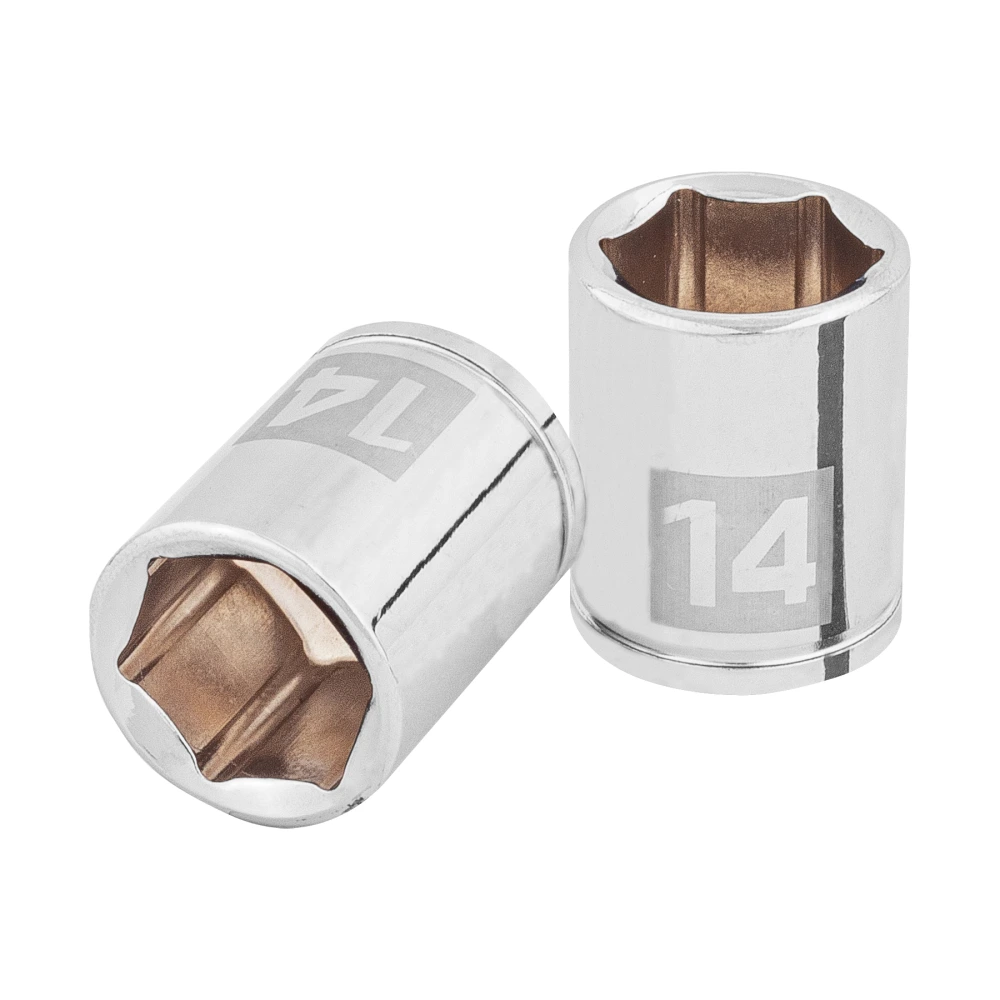 100967 DADO DE 14 MM, 6 PUNTAS, CUADRO 1/4', TRUPER