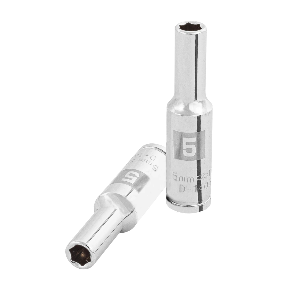 [D-1405-LM] 100969 DADO LARGO DE 5 MM, 6 PUNTAS, CUADRO 1/4', TRUPER