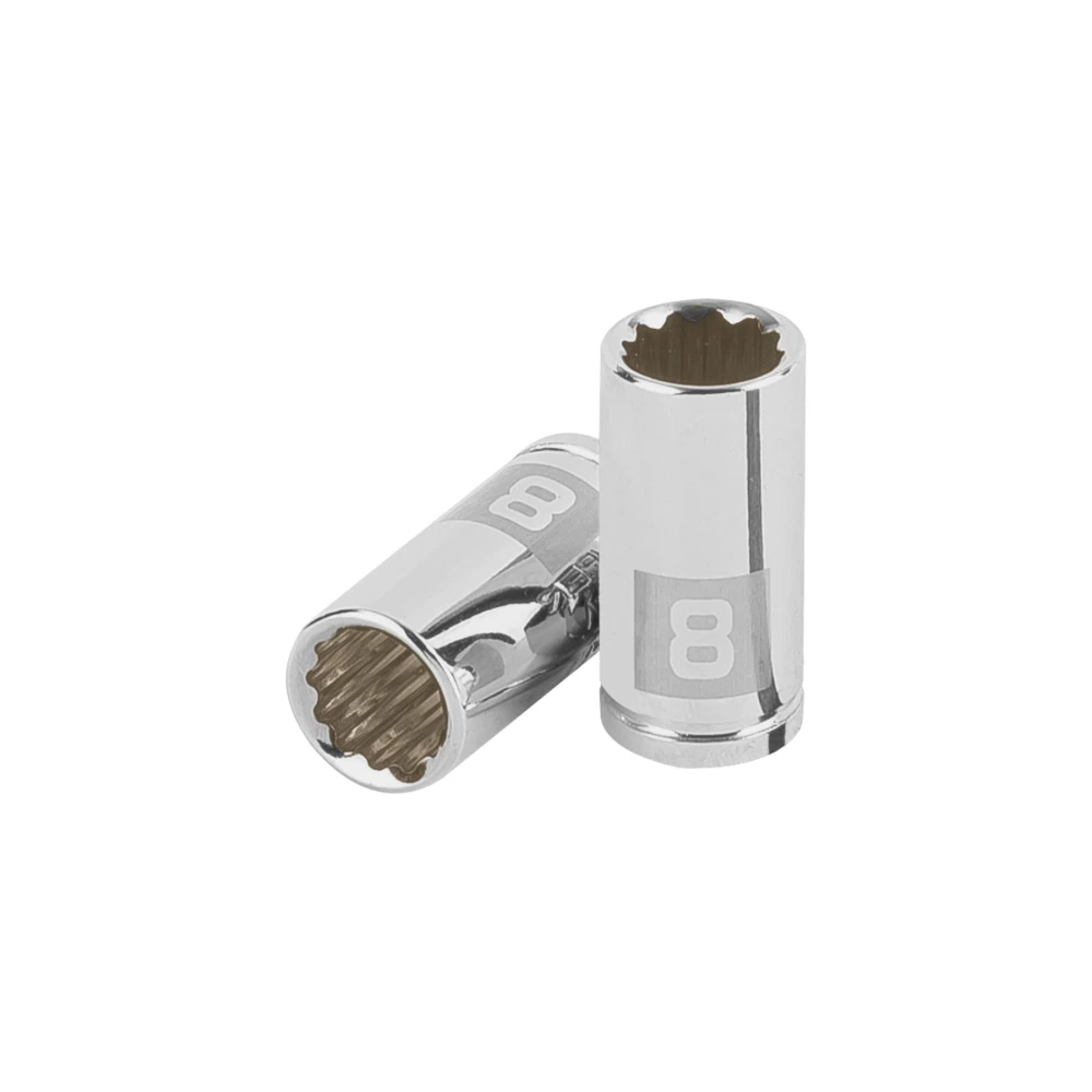 [D-1408-BM] 100980 DADO DE 8 MM, 12 PUNTAS, CUADRO 1/4', TRUPER