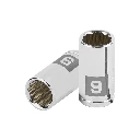 100981 DADO DE 9 MM, 12 PUNTAS, CUADRO 1/4', TRUPER