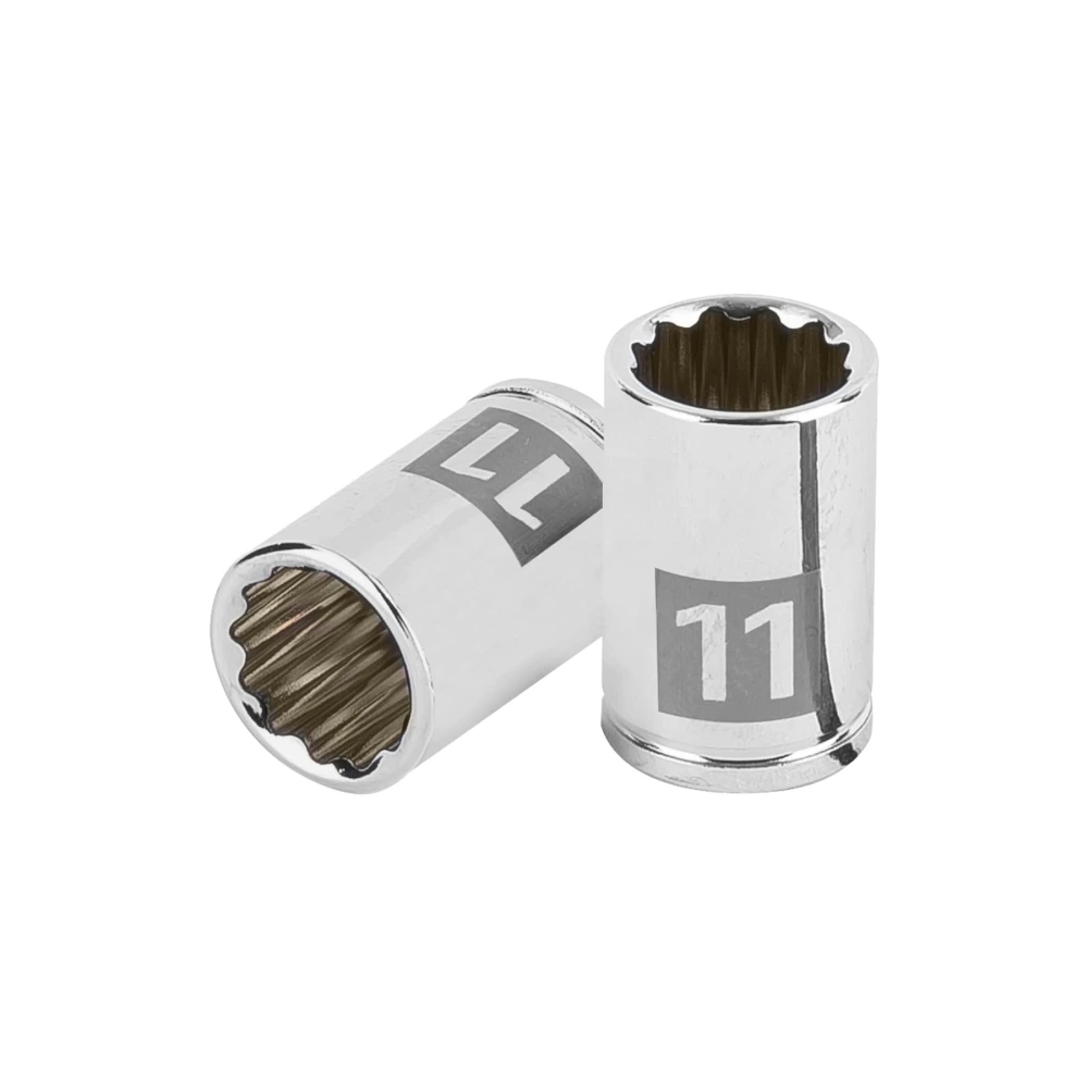 [D-1411-BM] 100984 DADO DE 11 MM, 12 PUNTAS, CUADRO 1/4', TRUPER