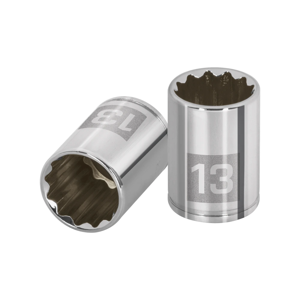 [D-1413-BM] 100987 DADO DE 13 MM, 12 PUNTAS, CUADRO 1/4', TRUPER