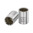 100987 DADO DE 13 MM, 12 PUNTAS, CUADRO 1/4', TRUPER