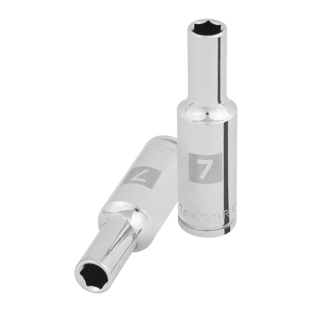 [D-3807-HM-L] 100992 DADO LARGO DE 7 MM, 6 PUNTAS, CUADRO 3/8', TRUPER