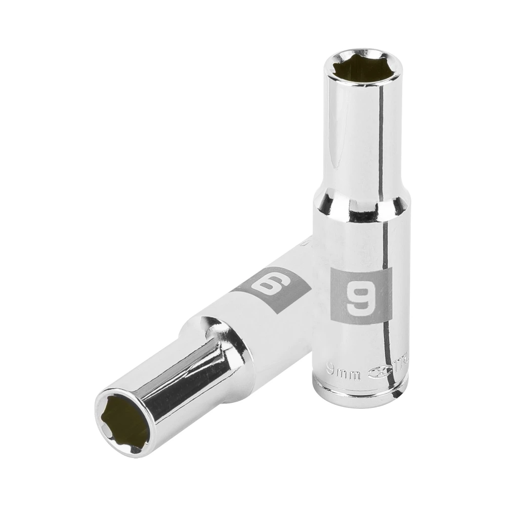 100994 DADO LARGO DE 9 MM, 6 PUNTAS, CUADRO 3/8', TRUPER