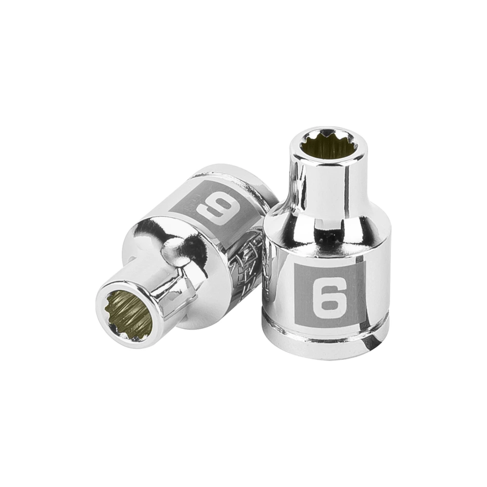 100996 DADO DE 6 MM, 12 PUNTAS, CUADRO 3/8', TRUPER