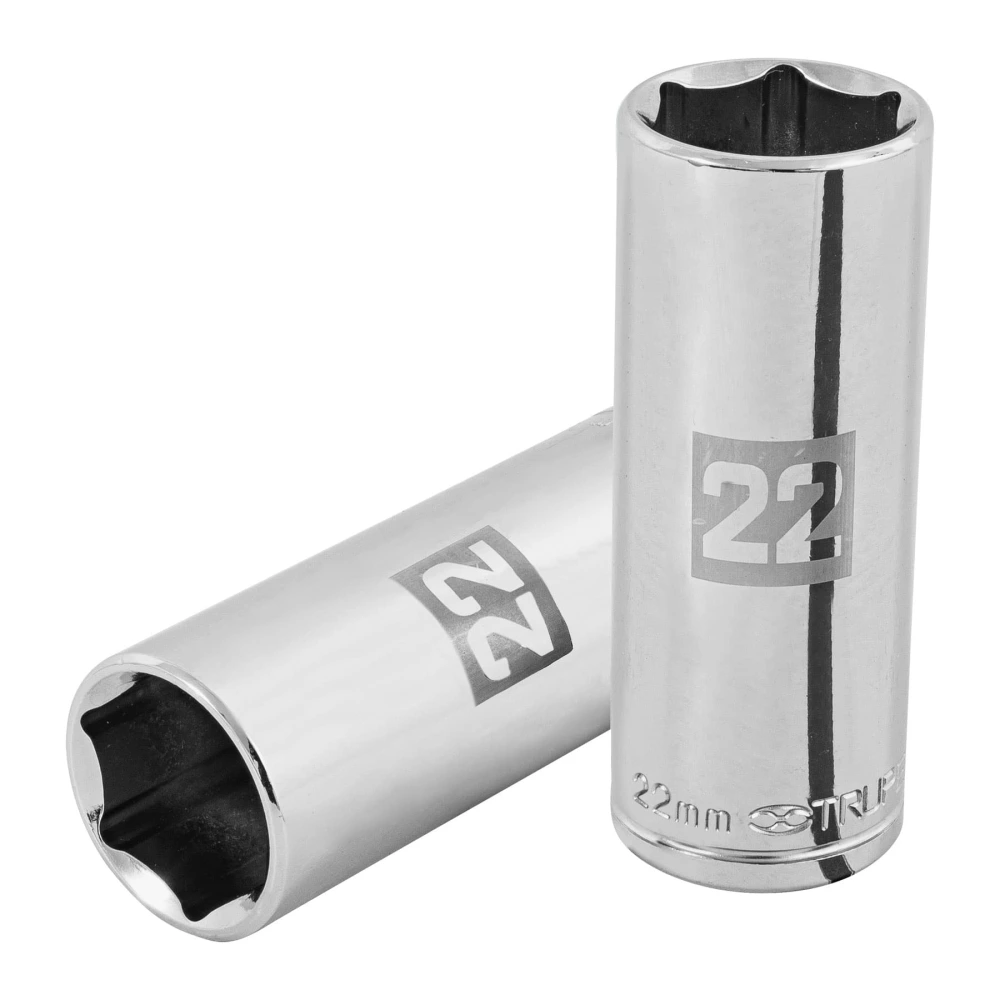 101010 DADO LARGO DE 22 MM, 6 PUNTAS, CUADRO 1/2', TRUPER