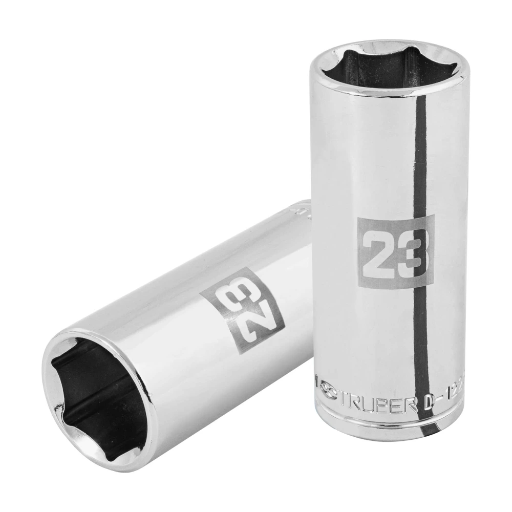 101011 DADO LARGO DE 23 MM, 6 PUNTAS, CUADRO 1/2', TRUPER