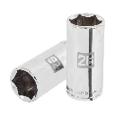 101014 DADO LARGO DE 26 MM, 6 PUNTAS, CUADRO 1/2', TRUPER