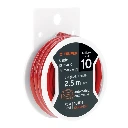 101116 CARRETE CON 2.5 M DE CABLE PRIMARIO ROJO CALIBRE 10, TRUPER