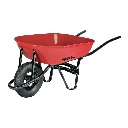 20627 CARRETILLA 5.5 FT3 ROJA, NEUMÁTICA, BASTIDOR TUBULAR, PRETUL