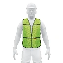 21024 CHALECO DE SEGURIDAD, USO DE DÍA, VERDE, PRETUL