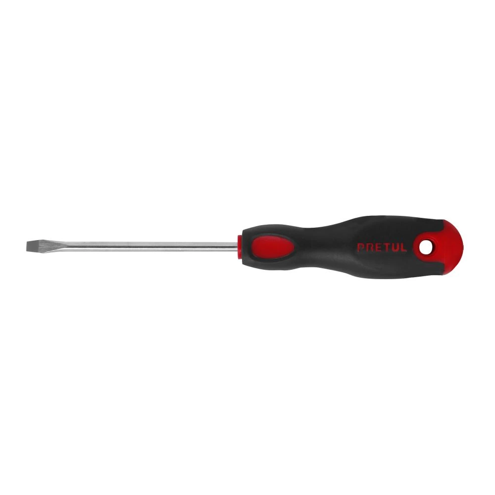 21480 DESARMADOR PLANO 3/16 X 4' MANGO COMFORT GRIP, PRETUL