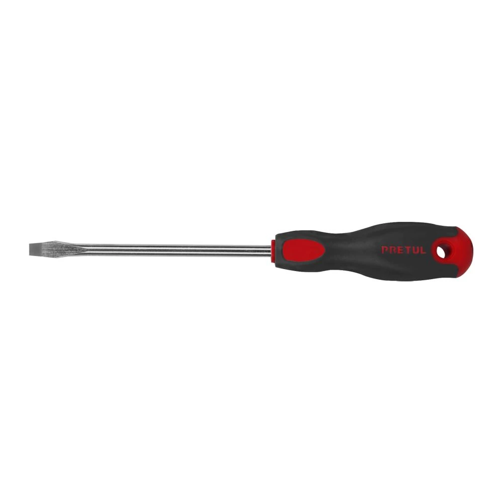 21485 DESARMADOR PLANO 5/16' X 6' MANGO COMFORT GRIP, PRETUL