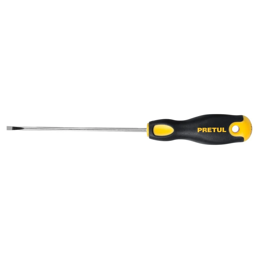 21486 DESARMADOR CABINET 1/8 X 4' MANGO COMFORT GRIP, PRETUL