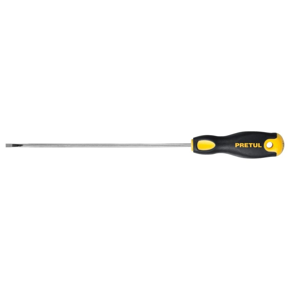 21487 DESARMADOR CABINET 1/8 X 6' MANGO COMFORT GRIP, PRETUL