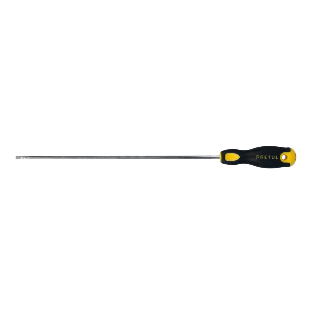 21488 DESARMADOR CABINET 1/8 X 8' MANGO COMFORT GRIP, PRETUL
