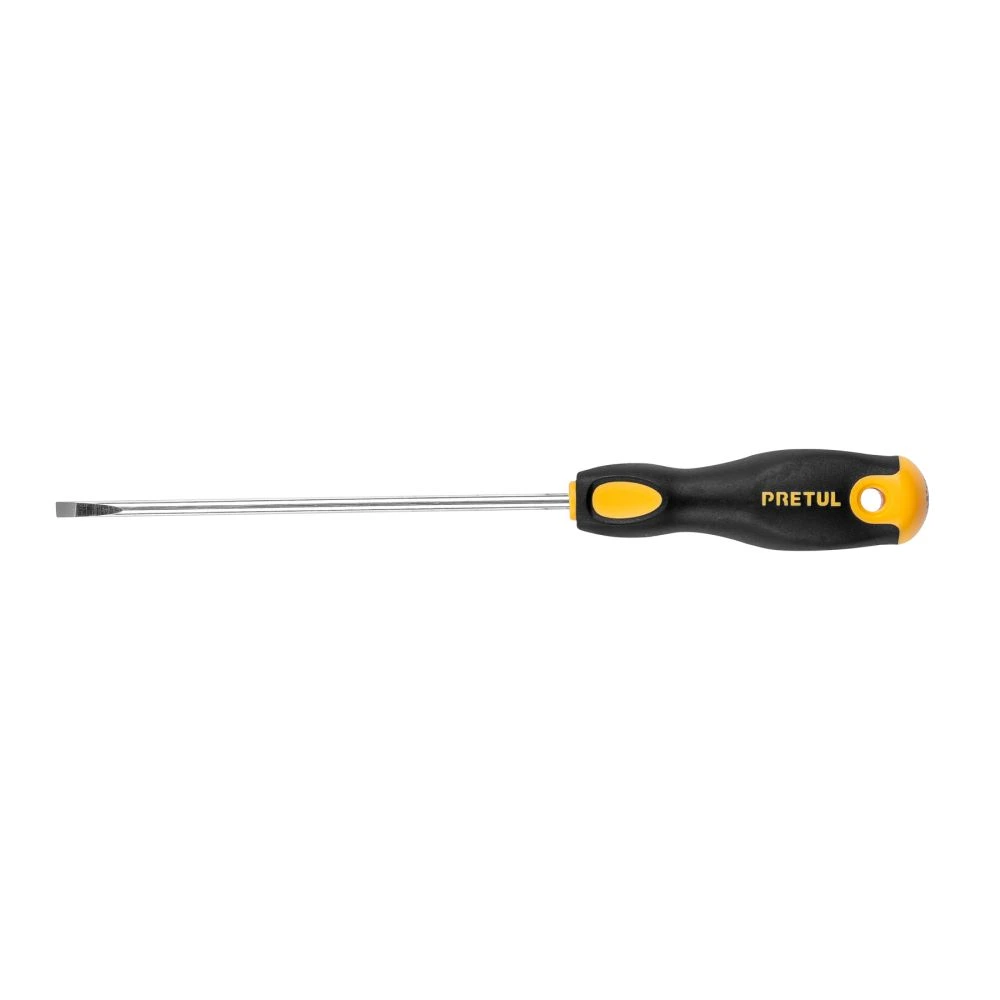 21490 DESARMADOR CABINET 3/16 X 6' MANGO COMFORT GRIP, PRETUL