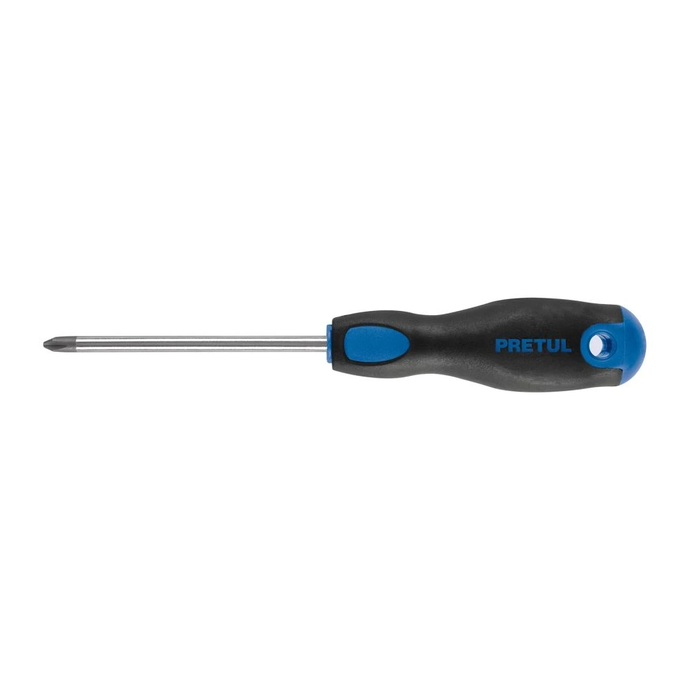 21496 DESARMADOR DE CRUZ 1/4' X 4' MANGO COMFORT GRIP, PRETUL