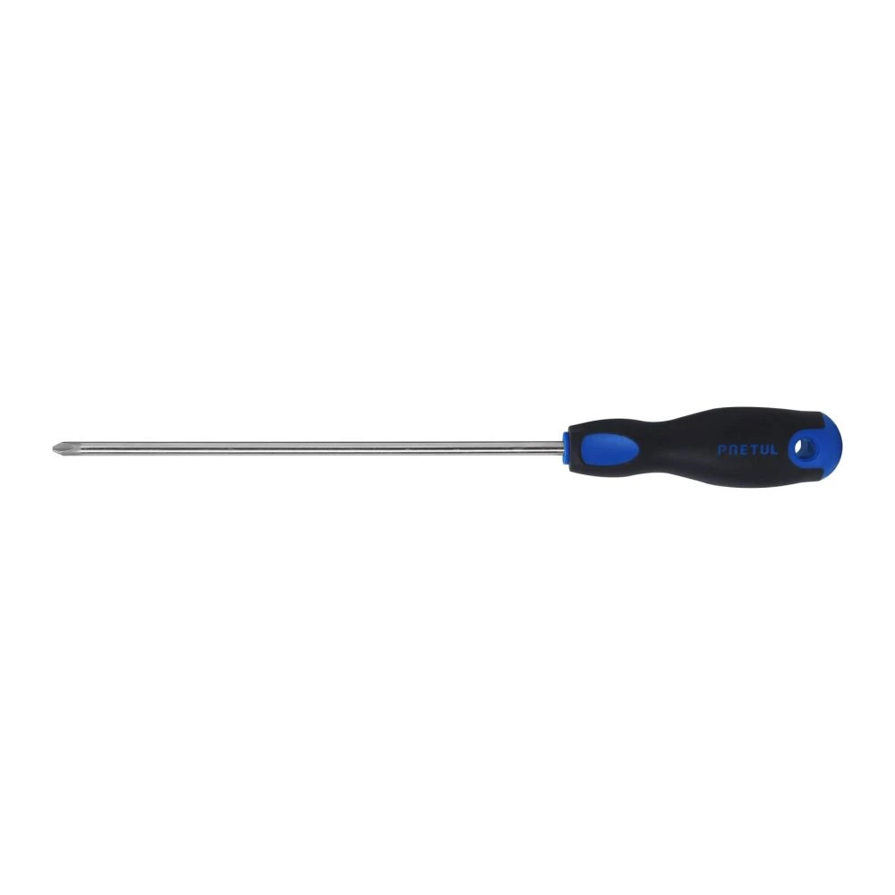 21497 DESARMADOR DE CRUZ 1/4' X 8' MANGO COMFORT GRIP, PRETUL