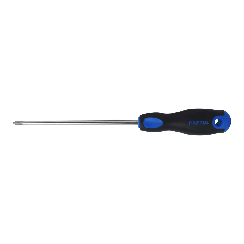 21499 DESARMADOR DE CRUZ 1/4' X 6' MANGO COMFORT GRIP, PRETUL