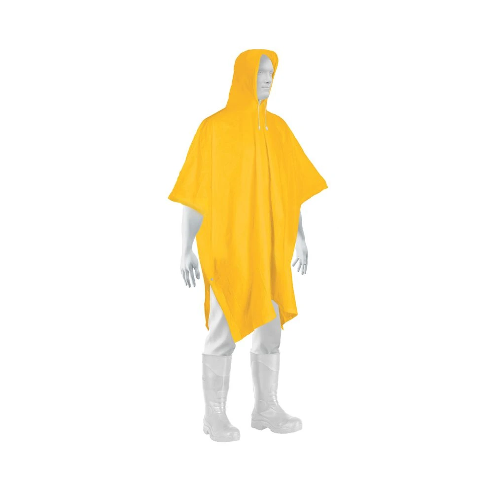 21541 PONCHO O CAPAMANGA LIGERO DE PVC, PRETUL