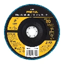 22355 DISCO LAMINADO 7', GRANO 80 CENTRO 7/8', FIBRA, PRETUL