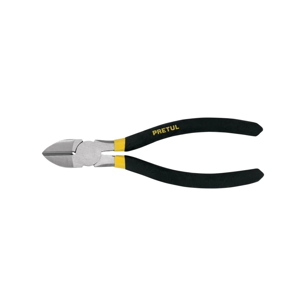 22637 PINZA DE CORTE DIAGONAL 7' MANGO DE PVC, PRETUL